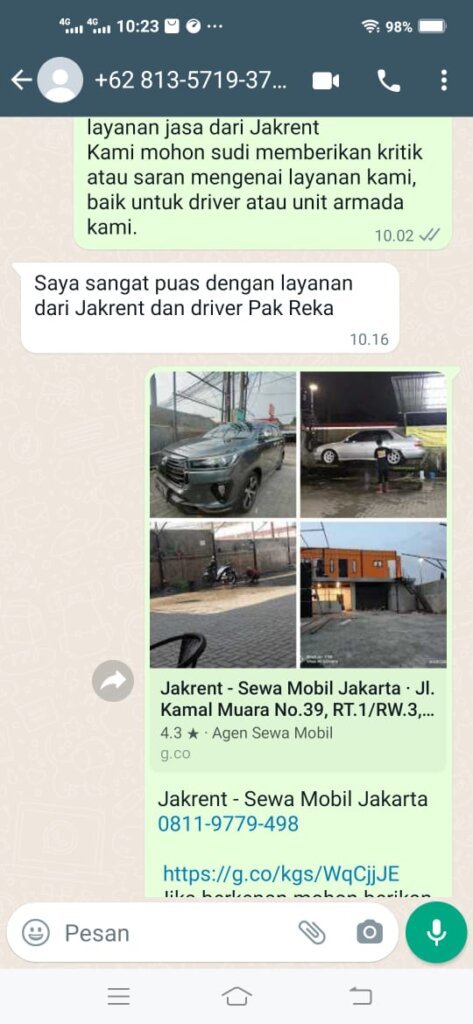 Testimoni Sewa Mobil Jakarta 4