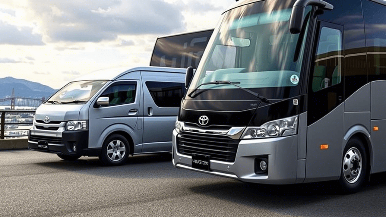 Hiace atau Bus Pariwisata Mana yang Lebih Cocok untuk Rombongan Anda