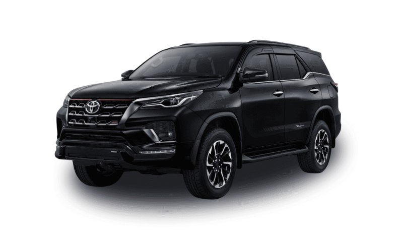 MOBIL FORTUNER HITAM TRD AT